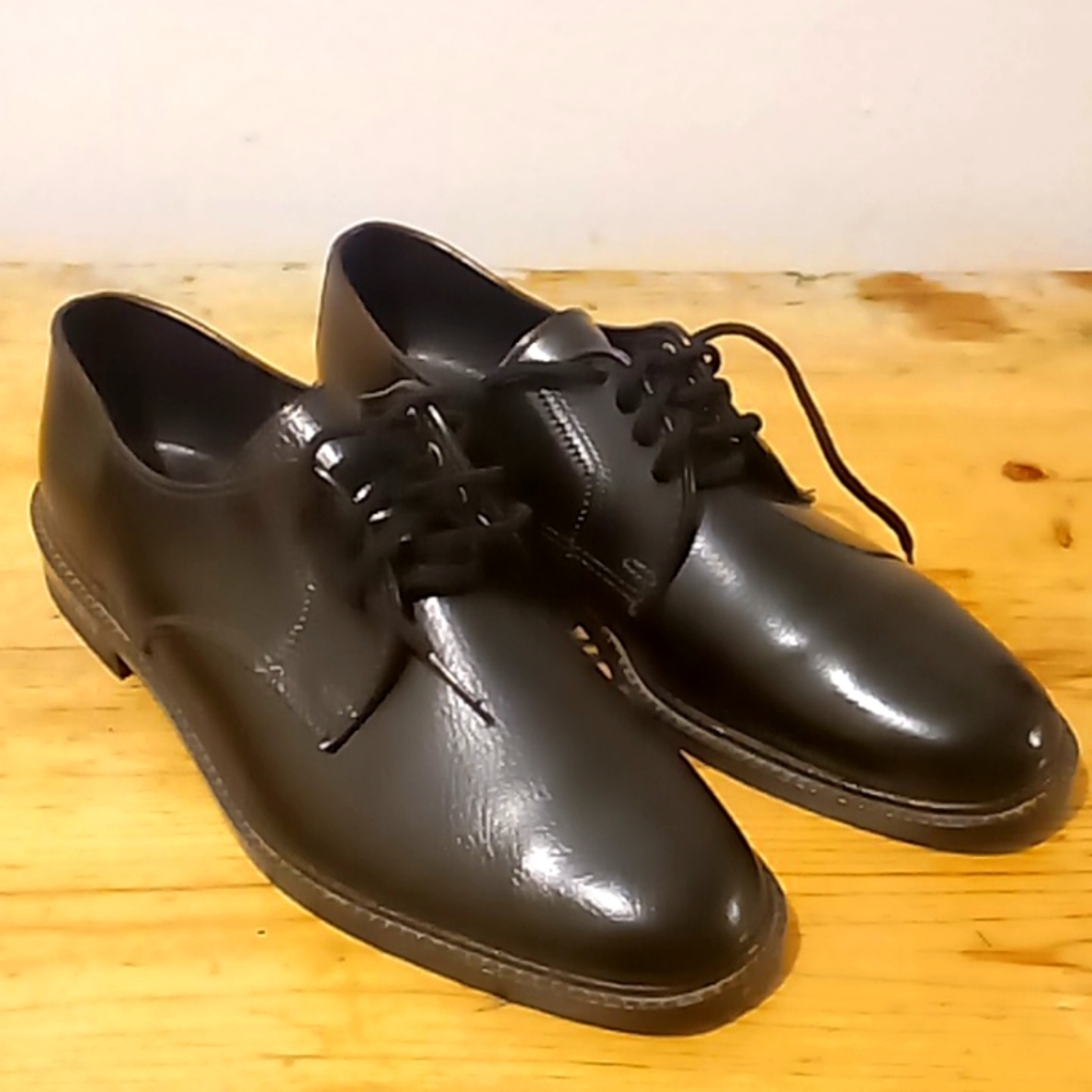 JB Oxford Men's Black Dress Shoes US Size 10/10.5 Preowned Classic Black Style